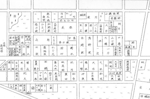 昭和33年の有楽町の様子（全住宅案内図帳）